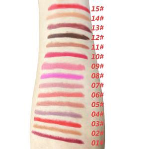 <span class=keywords><strong>Crayon</strong></span> à lèvres longue durée OEM ODM Votre logo Sans cruauté Imperméable Twist up 15 couleurs <span class=keywords><strong>Crayon</strong></span> à lèvres mat en velours avec <span class=keywords><strong>taille</strong></span>-<span class=keywords><strong>crayon</strong></span> - Product Image 3