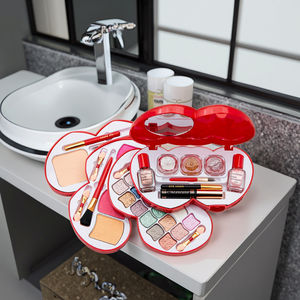 C-921 Trousse de maquillage double cœur - Ensemble de cosmétiques tout-en-un (Cadeau) - Product Image 5