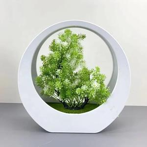 Venta directa de fábrica simulación Flor de plástico aguja de pino decoración de escritorio decorativa planta de simulación en maceta pequeños Bons - Product Image 2