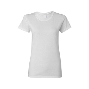 T-shirt pour femme coupe classique, 100 % coton écologique, taille légèrement cintrée, lignes épurées, silhouette contemporaine, style décontracté raffiné - Product Image 1