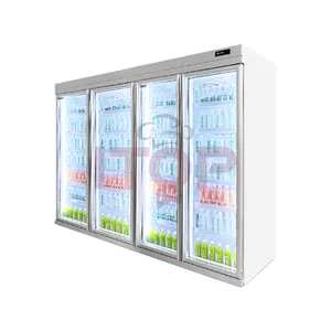 3300L Cake Chilling Machine Factory Direct Price 1800W Open Display Drinks Refrigerator Upright Soft Drink Cooler