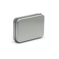 Mini Quadratische Metalldose mit Deckel 2oz Fassungsvermögen Lebensmittelechte Leerdose für Tee Kerzen Haushaltsproduktverpackung