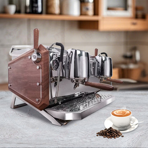 Semiautomático 2 grupos de café comercial profesional <span class=keywords><strong>Express</strong></span> cafeteras máquina de café expreso para café - Product Image 5