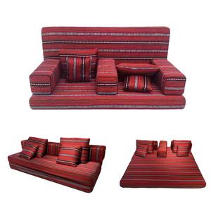 Diván de Pana Plegable - Futón de Piso, Colchón Plegable con Almohadas, Acogedor y Portátil para Interiores - Product Image 2