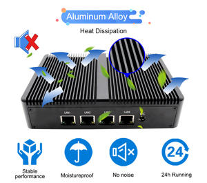 Top Dijual 4 * LAN Pfsense Firewall Aes-Ni Mini <span class=keywords><strong>PC</strong></span> Quad Core Architekt J1900 Router dengan 4G modul Wake-On LAN PXE, RTC - Product Image 4