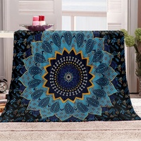 Couverture d'hiver en polaire tissée confortable et mobile avec logo pour lit double, voyage extérieur, sherpa de football, imprimée sur mesure, par sublimation