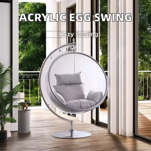 Moderna sedia a bolle-Hotel acrilico sfera oscillante per mobili da esterno per soggiorno Patio balcone - Product Image 4