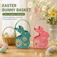 Maßgefertigte Großhandels-Öko-Freundliche Osterhasen-förmige Gänseblümchen-Deko Wiederverwendbare Filz-Geschenkbox Handtasche Filztasche
