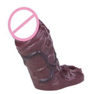 SXXY noir réaliste creux gode <span class=keywords><strong>gaine</strong></span> avec anneau Anti-goutte Silicone mâle Dick Extender <span class=keywords><strong>pénis</strong></span> manchon <span class=keywords><strong>pour</strong></span> hommes retarder l'éjaculation - Product Image 5