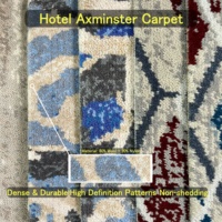 Tapis en laine tissé Axminster de luxe moderne à pois, fabriqué à la machine, pour hall d'hôtel, isolation acoustique, résistant aux taches, usage domestique