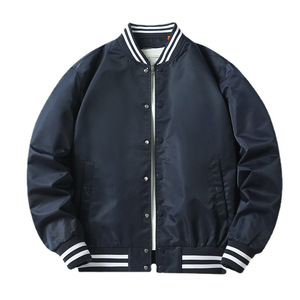 <span class=keywords><strong>Chaqueta</strong></span> de béisbol de satén para hombre, cazadora de invierno con bordado personalizado, venta al por mayor - Product Image 2