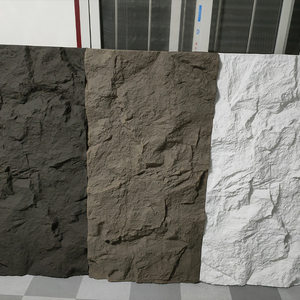 PU đá cẩm thạch đá trang trí ngoài trời 3D Faux đá ốp Pu đá tấm Tường - Product Image 2