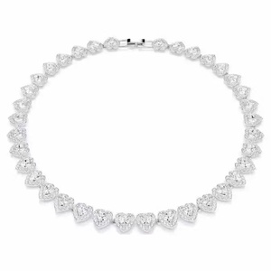 Conjunto de cristal con forma de corazón y diamantes brillantes de la famosa marca de diseñador de moda <span class=keywords><strong>Ariana</strong></span> Grande, en caja rosa, gran éxito de ventas. - Product Image 3