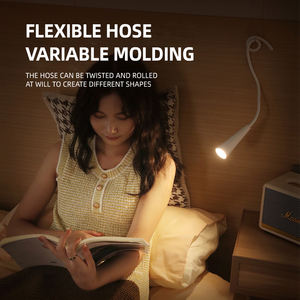 La lumière en silicone à chargement USB détachable à LED peut être utilisée pour l'apprentissage et la lecture, lampe à col de cygne flexible extérieure au chevet - Product Image 3