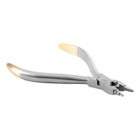 Pince dentaire en acier inoxydable pour fil orthodontique pince coupante à extrémité distale pince formant des boucles en tweed chirurgical oral