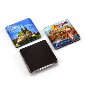 Aimant de réfrigérateur créatif en forme d'étoile, autocollant magnétique rond en verre cristal vague marine, aimant transparent pour réfrigérateur, vente en gros - Product Image 6