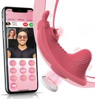 Erotikprodukte Fernbedienungsfähiger Silikon-Vibrator Wiederaufladbarer Klitoris- & Vaginalstimulator für Frauen