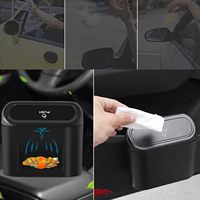 Mini poubelle de voiture avec couvercle poubelle de voiture poubelle poubelle de voiture poubelle stockage pour accessoires de siège avant arrière