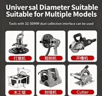 Souffleur-aspirateur électrique 2-en-1 OEM RUTE 6280W, 6 vitesses, chambre en aluminium, collecteur de poussière, industriel et bricolage pour atelier de construction