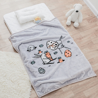 Draps en polaire pour enfants, tricotés, 100% polyester, 200TC, écologiques, antibactériens, antistatiques, style américain, animaux