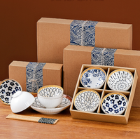 Ensemble de vaisselle en céramique colorée imprimée par tampographie, assiettes en porcelaine, style bohème pour la maison et les cadeaux