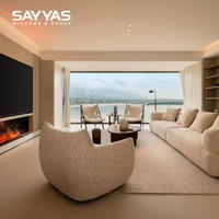 Ventana Abatible de Madera Revestida de Aluminio Moderna con Colores Personalizables, Vidrio Triple Aislante, Calificada por Energy Star, Solo para Uso en Hoteles