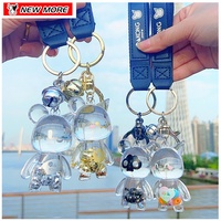 फैशन बैग लटकन Keychains गहने खिलौना एक्रिलिक कार्टून चरित्र गाड़ी की चाबी की अंगूठी