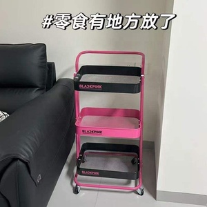 Nouveauté : Organiseur de rangement en métal moderne à 3 niveaux, chariot multifonctionnel pour salon de beauté avec roulettes - Product Image 3