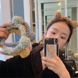 عقال دب محشو لطيف من المصنع بالجملة مع آذان لطيفة للفتيات بحافة واسعة - Product Image 2