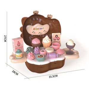 Set de Postres de Dinosaurio para Mochila, 25 Piezas, Juguete STEM de Juego de Imitación con Herramientas para Helados y Cupcakes, Regalo de Juego de Rol para Niños - Product Image 3