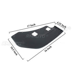 2 Piezas de Alerones Delanteros Estilo GT500 para Ford Mustang 2015-2021, Divisores de Alerón Modificados con Acabado Negro Mate AMPP 2020 - Product Image 6