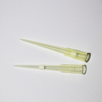 Embouts de pipette de laboratoire blancs, bleus et jaunes de 1000 µl (1 ml) pour Gilson