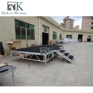 Escenario Modular de Aluminio y Madera Contrachapada de 4 pies x 8 pies para Conciertos con Ensamblaje Rápido y Gran Capacidad de Carga - Product Image 2