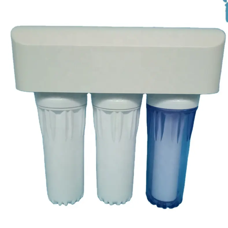 5 stages first stage clear filter housing UF ultra filter water purifier 10"H big flow PP UDF CTO resin water filter