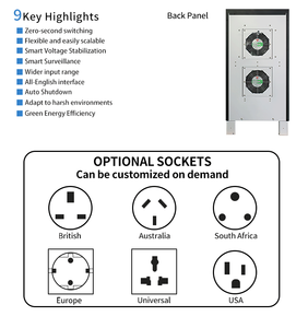 UPS Trifásico Industrial en Línea de 10KVA 15KVA 20KVA 30KVA 40KVA 50KVA 60KVA, Sistema de Alimentación Ininterrumpida Médico - Product Image 3