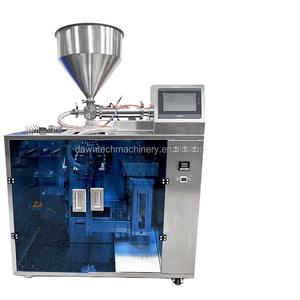 Machine de remplissage et d'emballage automatique pour sachets préformés Doypack à fermeture éclair pour miel, ketchup, beurre de cacahuète, yaourt et crème - Product Image 1