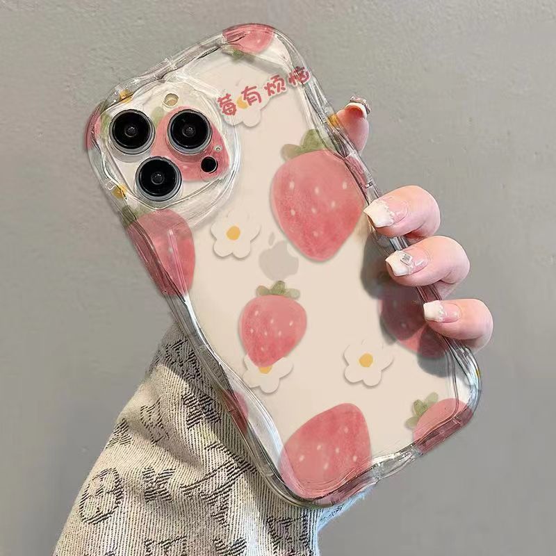 Cute Strawberry Print Ice Cream Wave Edge Silicone TPU Mobile Phone Cover Case for Iphone 8 X Xr Xs Max 11 12 13 14 15 16 17| Alibaba.com Cute Strawberry Print Ice Cream Wave Edge Silicone TPU Mobile Phone Cover Case for Iphone 8 X Xr Xs Max 11 12 13 14 15 16 17| Alibaba.com