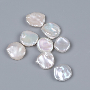 Perlas de Agua Dulce Naturales de 13-14 mm, Pétalos Blancos, Perlas Regeneradas para Joyería DIY, Accesorios Hechos a Mano de Zhuji - Product Image 3