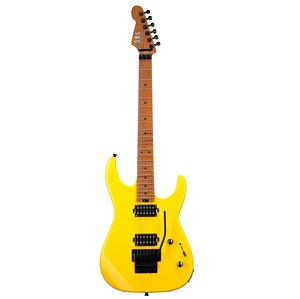 Guitarra Eléctrica Personalizada con Cuerpo de Aliso Sólido, Mástil de Arce Flameado Tostado, Trastes Jumbo de Acero Inoxidable y Trémolo Floyd Rose con Bloqueo - Product Image 2