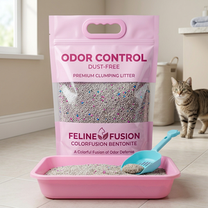 Lettiera per Gatti in Bentonite Colorata, Senza Polvere, Controllo Odori, Granuli Sferici per Uso Quotidiano - Product Image 4