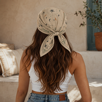 Bandana personnalisé en tissu, foulard imprimé sur mesure pour événements extérieurs, festivals, fêtes, décoration et mode
