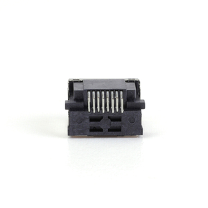 RCH-SP-39-2 Vertical 180 Degree Single Port Female <strong>RJ45</strong> Tab Cat5E 4p4c <strong>Ethernet</strong> Connector Without Light Bounce Or Socket - Product Image 3
