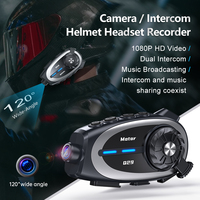 Q29 casque caméra BT moto moto casque interphone enregistreur avec caméra 1080p