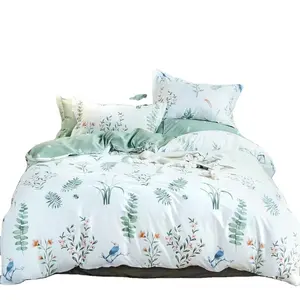 100% cotton Single Size for home hotel comforter set bedding set 4 pcs