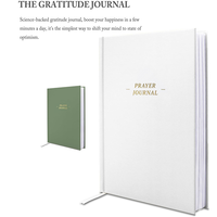 Prix usine personnalisé prière gratitude Journal journal livre femmes A5 taille cuir couverture planificateur fil couture reliure école utilisation