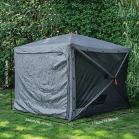 Tente de camping extérieure 210D Oxford à six couches, imperméable, résistante au soleil, respirante et isolante pour toutes les saisons