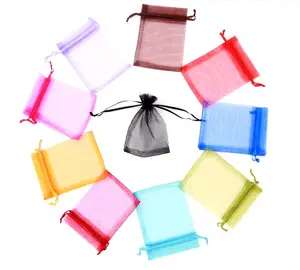 अनुकूलित Organza बैग उपहार पाउच मिश्रित रंग 5x7, 7x9, 9x12 , 8x10 ,11x16 ,10x15 , 13x18 , 15x20, 17x23, 20x30 ,30x40