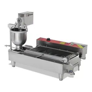 Máquina comercial automática de rosquinha de fileira dupla 220/110 V Fritadeira automática e fritadeira