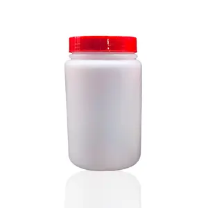 1 Lít Nhựa Jar HDPE Chai Nhựa Container Với Miệng Rộng Vít Lên Nắp Nhựa Lớn Xi Lanh Thực Phẩm Lớp