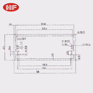 علب ألومنيوم مصنعة حسب الطلب، معالجة مخصصة، طول حسب الطلب، علب إلكترونيات فضية وسوداء، حاوية ألومنيوم مبثوقة - Product Image 4
